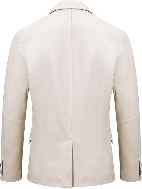 Amazon | [FLAVOR] メンズ レザージャケット ビジネスコート 革ジャン